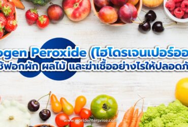 ไฮโดรเจนเปอร์ออกไซด์ (Hydrogen Peroxide) ใช้ฟอกผัก ผลไม้ และฆ่าเชื้ออย่างไรให้ปลอดภัย ไฮโดรเจนเปอร์ออกไซด์ (Hydrogen Peroxide) ใช้ฟอกผัก ผลไม้ และฆ่าเชื้ออย่างไรให้ปลอดภัย